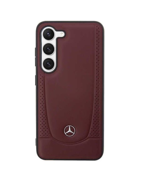 Mercedes Leather Urban Bengale dėklas Samsung Galaxy S23 - raudonas Mercedes Leather Urban Bengale dėklas Samsung Galaxy S23 - raudonas