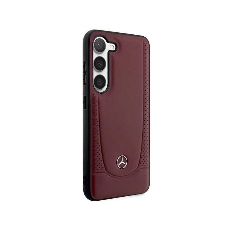 Mercedes Leather Urban Bengale dėklas Samsung Galaxy S23 - raudonas