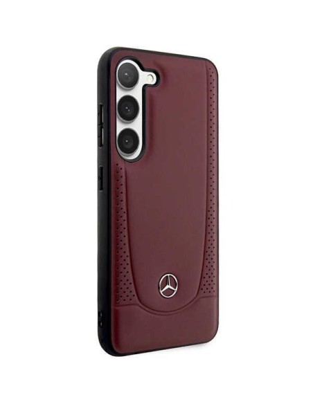 Mercedes Leather Urban Bengale dėklas Samsung Galaxy S23 - raudonas Mercedes Leather Urban Bengale dėklas Samsung Galaxy S23 - raudonas