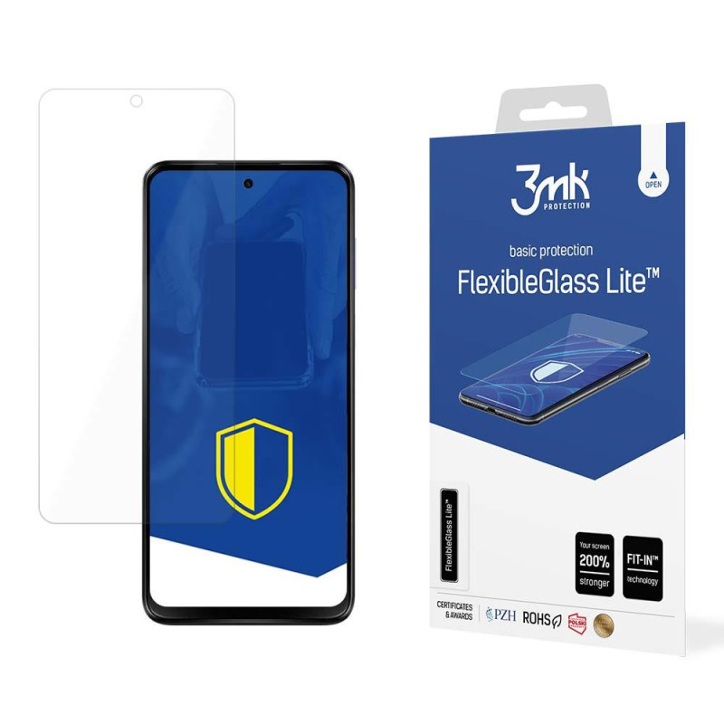 3mk FlexibleGlass Lite™ hibridinis stiklas, skirtas Motorola Moto G13 / G23 3mk FlexibleGlass Lite™ hibridinis stiklas, skirtas Motorola Moto G13 / G23