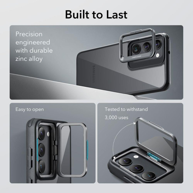 ESR Classic Kickstand dėklas, skirtas Samsung Galaxy S23+ - skaidrus ir juodas