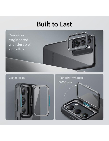 ESR Classic Kickstand dėklas, skirtas Samsung Galaxy S23+ - skaidrus ir juodas ESR Classic Kickstand dėklas, skirtas Samsung Galaxy S23+ - skaidrus ir juodas
