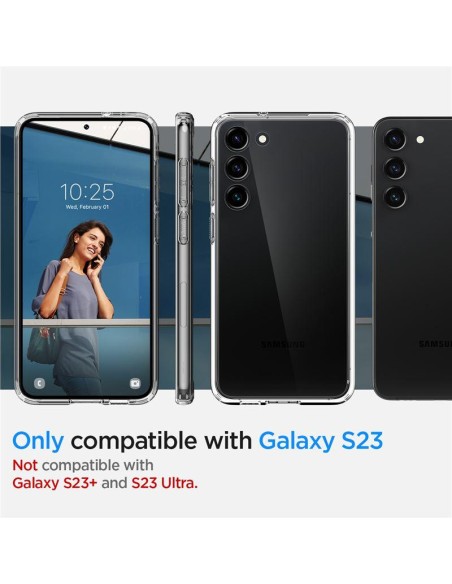 Spigen Ultra Hybrid dėklas Samsung Galaxy S23 - skaidrus