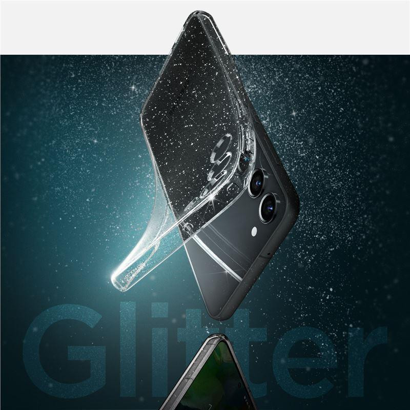 Spigen Skystųjų kristalų dėklas Samsung Galaxy S23 - skaidrus ir blizgantis