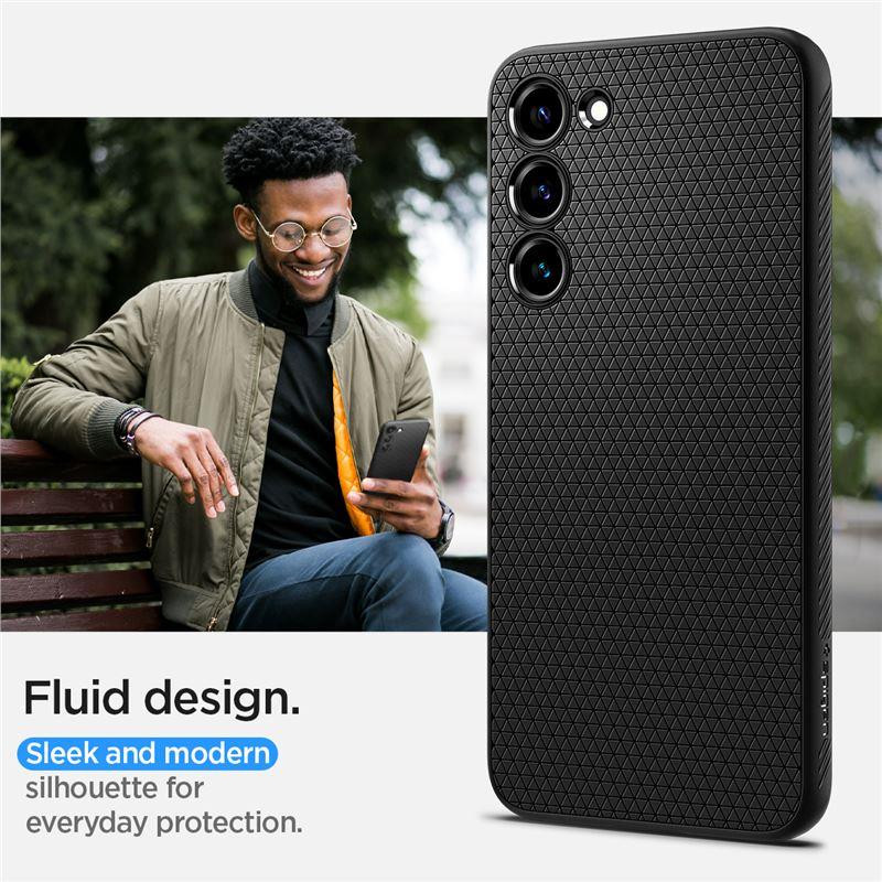 Spigen Liquid Air dėklas, skirtas Samsung Galaxy S23 - matinė juoda