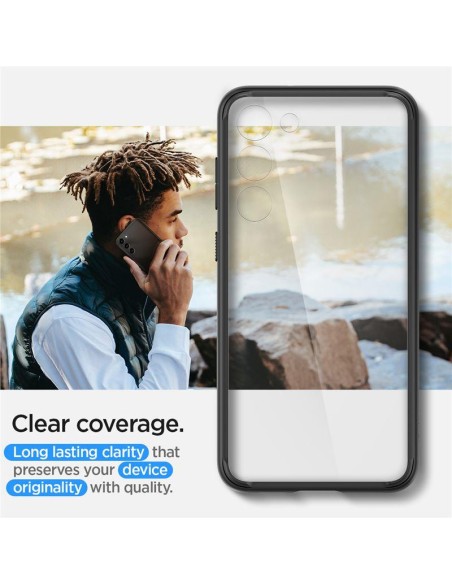 Spigen Ultra Hybrid dėklas, skirtas Samsung Galaxy S23 - matinė juoda