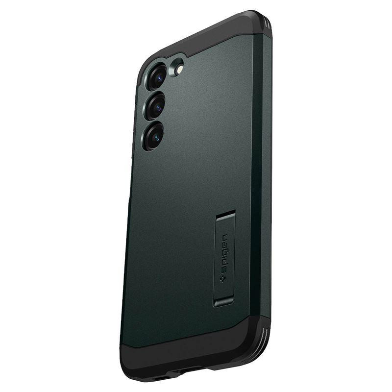 Spigen Tough Armor dėklas Samsung Galaxy S23 - tamsiai žalias