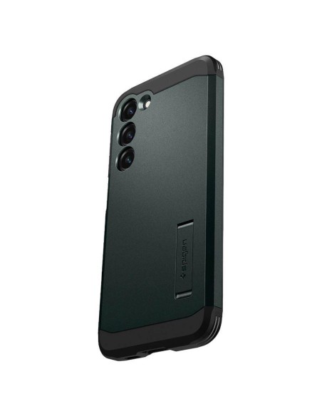 Spigen Tough Armor dėklas Samsung Galaxy S23 - tamsiai žalias Spigen Tough Armor dėklas Samsung Galaxy S23 - tamsiai žalias