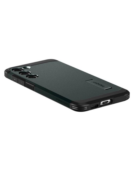 Spigen Tough Armor dėklas Samsung Galaxy S23 - tamsiai žalias Spigen Tough Armor dėklas Samsung Galaxy S23 - tamsiai žalias