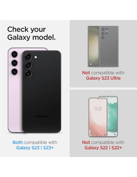 Spigen Glas.tR EZ Fit Optik Camera Protector Samsung Galaxy S23 / S23+ - juoda 2 vnt. Spigen Glas.tR EZ Fit Optik Camera Protector Samsung Galaxy S23 / S23+ - juoda 2 vnt.