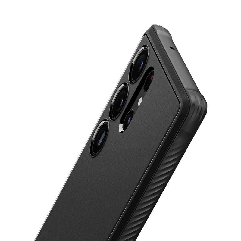 Spigen Rugged Armor dėklas, skirtas Samsung Galaxy S23 Ultra - matinė juoda Spigen Rugged Armor dėklas, skirtas Samsung Galaxy S23 Ultra - matinė juoda