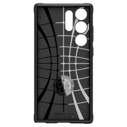 Spigen Rugged Armor dėklas, skirtas Samsung Galaxy S23 Ultra - matinė juoda