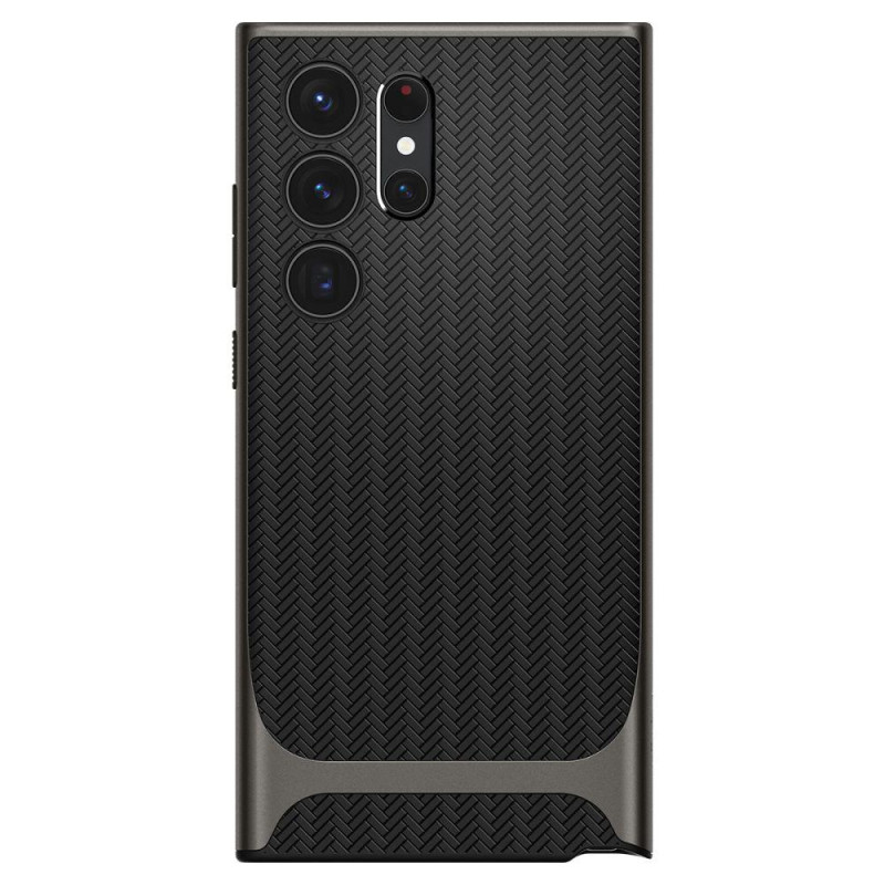 Spigen Neo Hybrid dėklas Samsung Galaxy S23 Ultra - metalinis pilkas