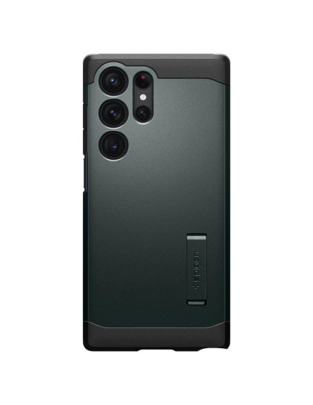 Spigen Tough Armor dėklas Samsung Galaxy S23 Ultra - tamsiai žalias