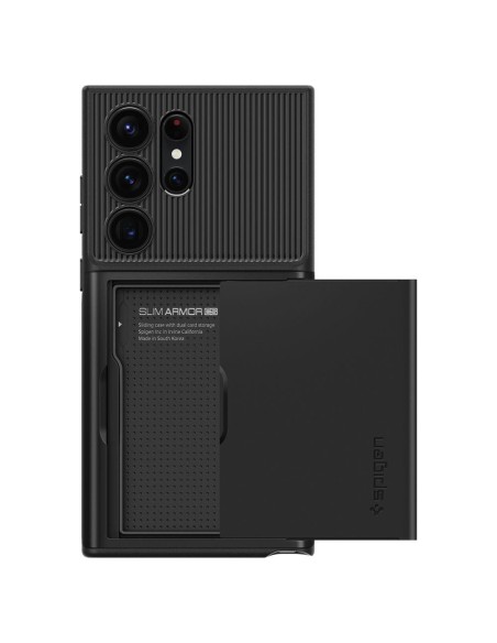 Spigen Slim Armor CS dėklas, skirtas Samsung Galaxy S23 Ultra - juodas Spigen Slim Armor CS dėklas, skirtas Samsung Galaxy S23 Ultra - juodas