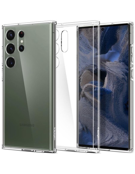 Spigen Ultra Hybrid dėklas Samsung Galaxy S23 Ultra - skaidrus