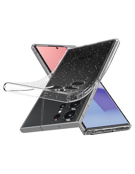 Spigen Skystųjų kristalų dėklas Samsung Galaxy S23 Ultra - skaidrus ir blizgantis Spigen Skystųjų kristalų dėklas Samsung Galaxy S23 Ultra - skaidrus ir blizgantis