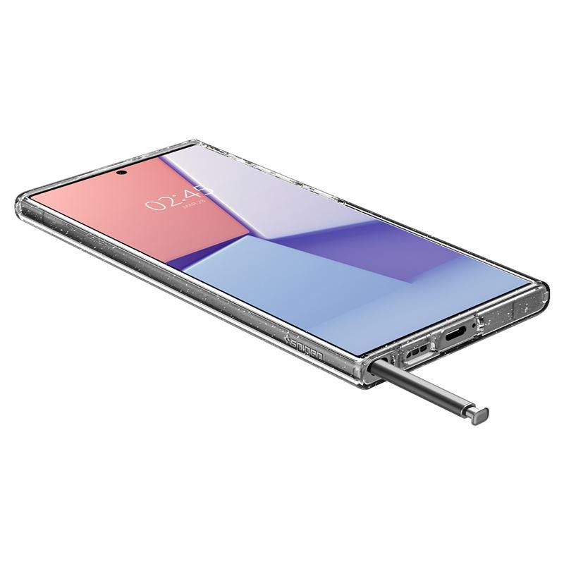 Spigen Skystųjų kristalų dėklas Samsung Galaxy S23 Ultra - skaidrus ir blizgantis