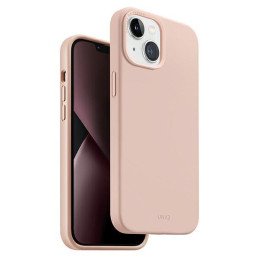 UNIQ Lino Hue Magclick įkrovimo dėklas iPhone 14 - rožinis