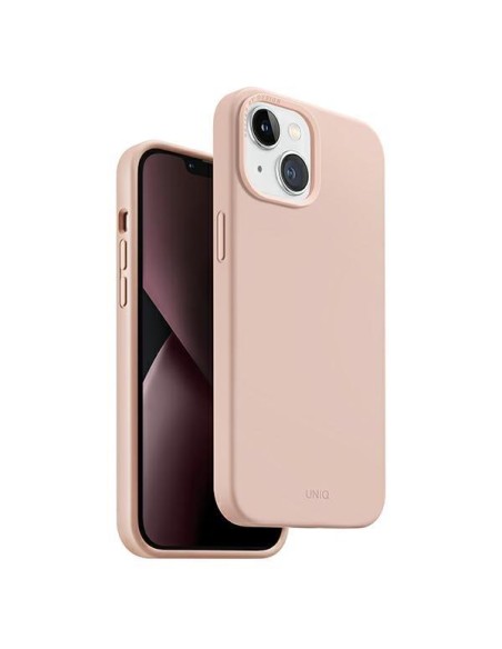 UNIQ Lino Hue Magclick įkrovimo dėklas iPhone 14 Plus - rožinis UNIQ Lino Hue Magclick įkrovimo dėklas iPhone 14 Plus - rožinis