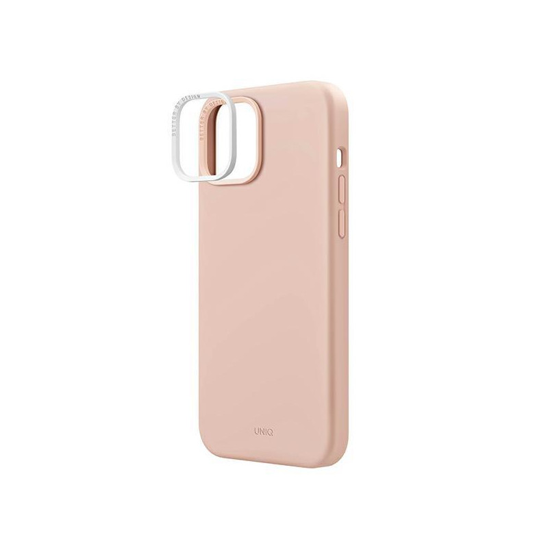 UNIQ Lino Hue Magclick įkrovimo dėklas iPhone 14 Plus - rožinis