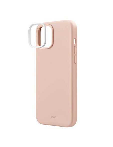 UNIQ Lino Hue Magclick įkrovimo dėklas iPhone 14 Plus - rožinis UNIQ Lino Hue Magclick įkrovimo dėklas iPhone 14 Plus - rožinis