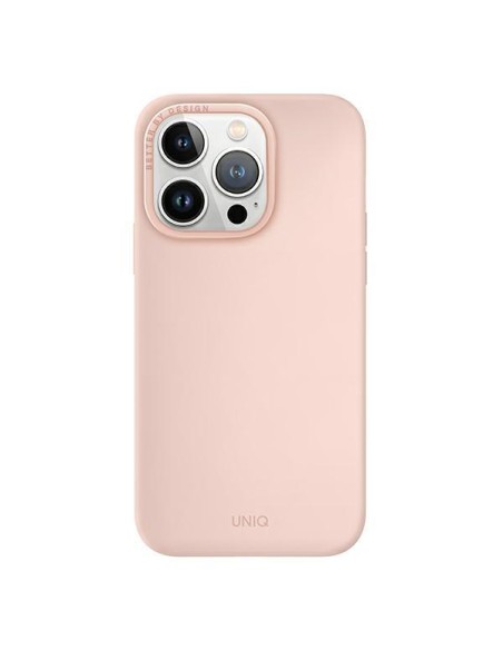 UNIQ Lino Hue Magclick įkrovimo dėklas, skirtas iPhone 14 Pro - rožinis UNIQ Lino Hue Magclick įkrovimo dėklas, skirtas iPhone 14 Pro - rožinis