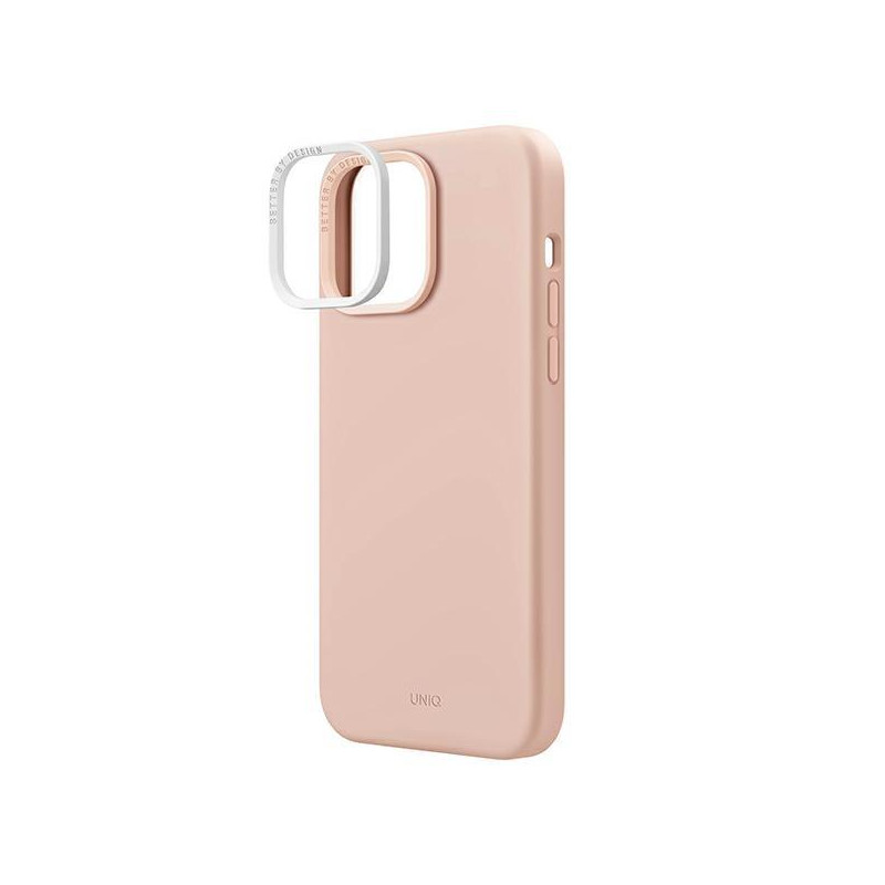 UNIQ Lino Hue Magclick įkrovimo dėklas, skirtas iPhone 14 Pro - rožinis