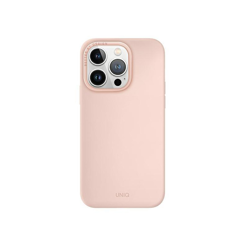 UNIQ Lino Hue Magclick įkrovimo dėklas, skirtas iPhone 14 Pro Max - rožinis