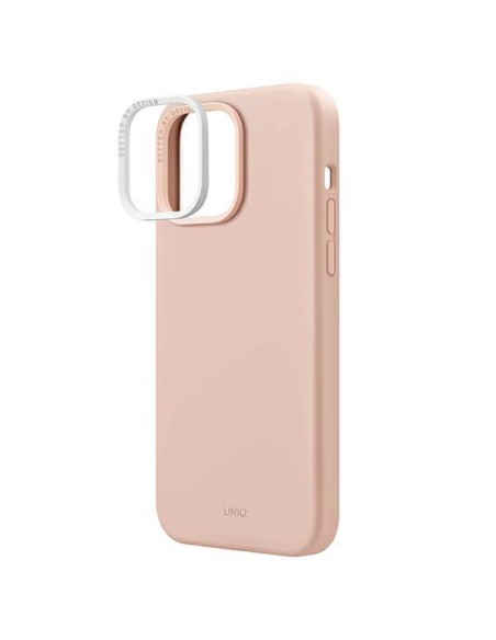 UNIQ Lino Hue Magclick įkrovimo dėklas, skirtas iPhone 14 Pro Max - rožinis UNIQ Lino Hue Magclick įkrovimo dėklas, skirtas iPhone 14 Pro Max - rožinis