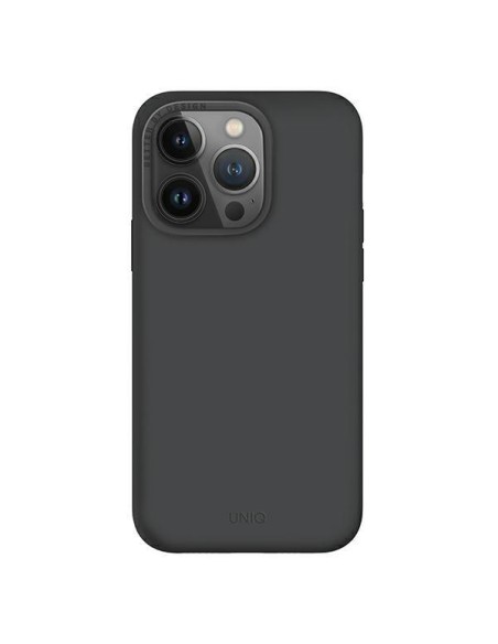 UNIQ Lino Hue Magclick įkrovimo dėklas, skirtas iPhone 14 Pro Max - pilkas UNIQ Lino Hue Magclick įkrovimo dėklas, skirtas iPhone 14 Pro Max - pilkas