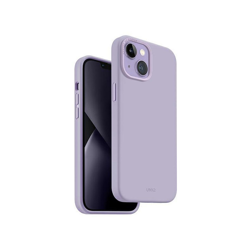 Uniq Lino dėklas iPhone 14 Plus - alyvinė Uniq Lino dėklas iPhone 14 Plus - alyvinė