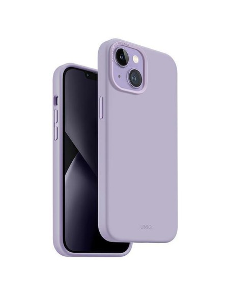 Uniq Lino dėklas iPhone 14 Plus - alyvinė Uniq Lino dėklas iPhone 14 Plus - alyvinė