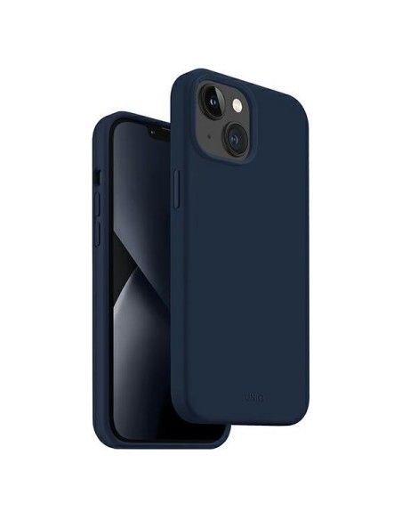Uniq Lino dėklas iPhone 14 Plus - mėlynas