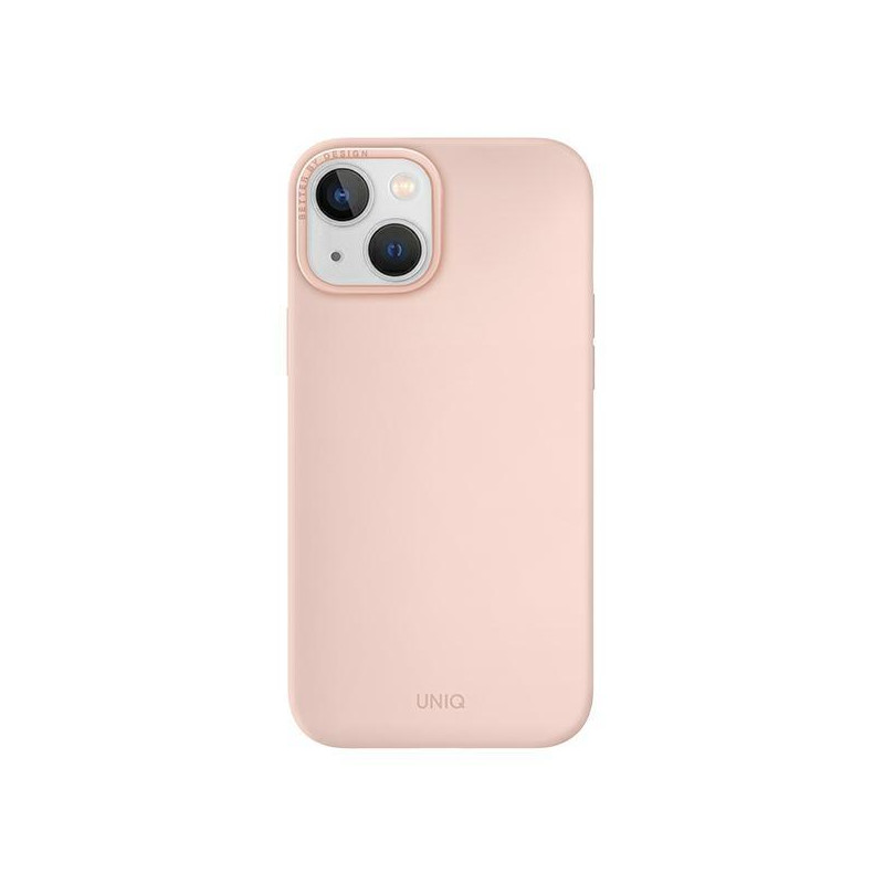 Uniq Lino dėklas iPhone 14 Plus - rožinis