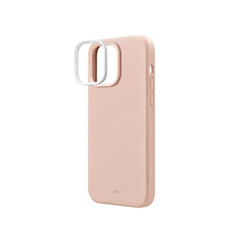 Uniq Lino dėklas iPhone 14 Pro - rožinis