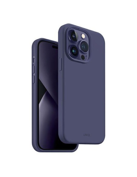 Uniq Lino dėklas, skirtas iPhone 14 Pro Max - violetinė Uniq Lino dėklas, skirtas iPhone 14 Pro Max - violetinė