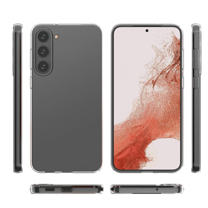 Itin skaidrus 0,5 mm dėklas, skirtas Samsung Galaxy S23+ plonu permatomu dangteliu