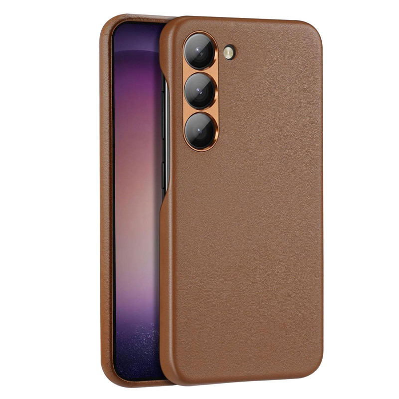 Dux Ducis Grit dėklas Samsung Galaxy S23+, elegantiškas dangtelis iš rudos dirbtinės odos Dux Ducis Grit dėklas Samsung Galaxy S23+, elegantiškas dangtelis iš rudos dirbtinės odos