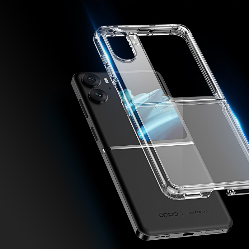 Dux Ducis Clin Case Oppo Find N2 Flip Armored Cover Back Korpusas Permatomas