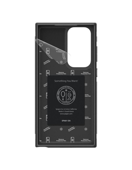 Spigen Cryo Armor dėklas, skirtas Samsung Galaxy S23 Ultra - matinė juoda Spigen Cryo Armor dėklas, skirtas Samsung Galaxy S23 Ultra - matinė juoda