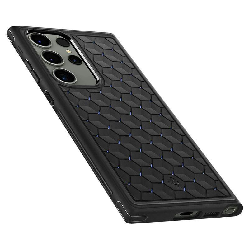 Spigen Cryo Armor dėklas, skirtas Samsung Galaxy S23 Ultra - matinė juoda