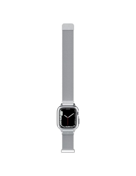Spigen Metal Fit Pro dėklas ir dirželio rinkinys, skirtas Apple Watch 4/ 5/ 6/ 7/ 8/ 9/ SE (44/ 45 mm) – sidabras Spigen Metal Fit Pro dėklas ir dirželio rinkinys, skirtas Apple Watch 4/ 5/ 6/ 7/ 8/ 9/ SE (44/ 45 mm) – sidabras