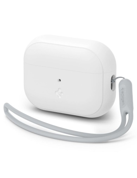Spigen Silicone Fit Strap dėklas, skirtas Apple AirPods Pro 1/ 2 – balta ir pilka Spigen Silicone Fit Strap dėklas, skirtas Apple AirPods Pro 1/ 2 – balta ir pilka