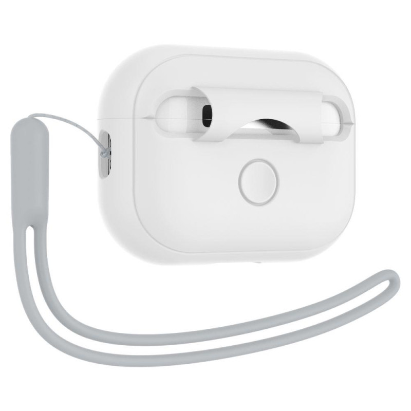 Spigen Silicone Fit Strap dėklas, skirtas Apple AirPods Pro 1/ 2 – balta ir pilka