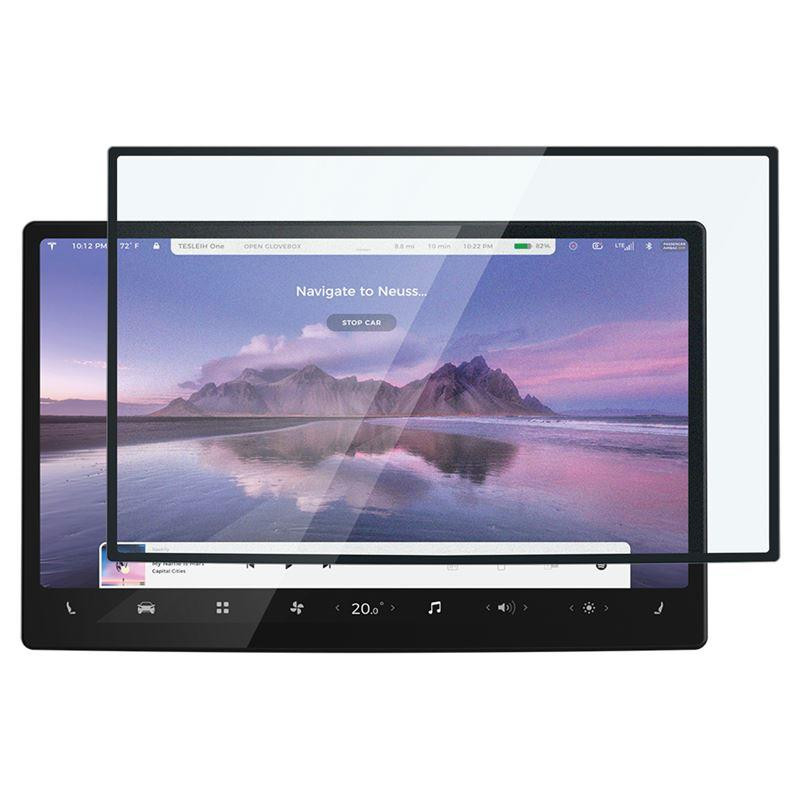 „Spigen Glas.tR EZ Fit“ grūdintas stiklas, skirtas „Tesla Model X 2022“ / „Model S 2021“ – juodas