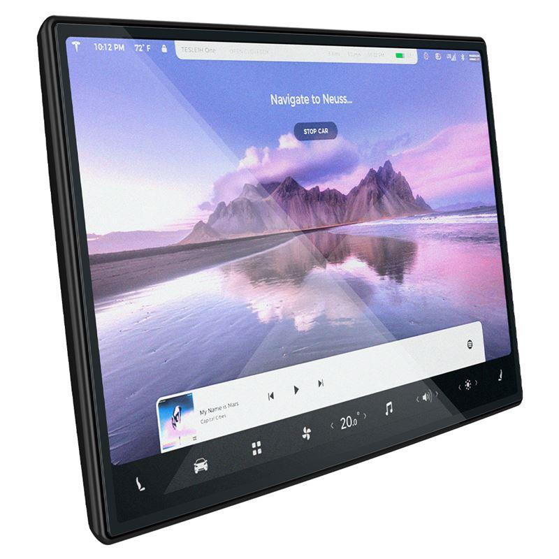 „Spigen Glas.tR EZ Fit“ grūdintas stiklas, skirtas „Tesla Model X 2022“ / „Model S 2021“ – juodas