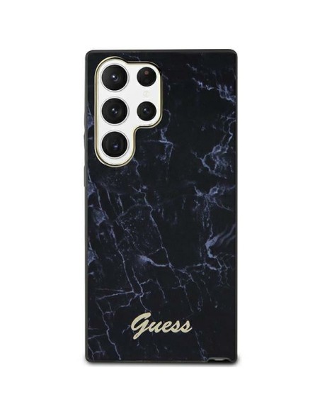 Guess Marble Collection dėklas, skirtas Samsung Galaxy S23 Ultra - juodas Guess Marble Collection dėklas, skirtas Samsung Galaxy S23 Ultra - juodas