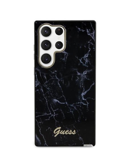 Guess Marble Collection dėklas, skirtas Samsung Galaxy S23 Ultra - juodas Guess Marble Collection dėklas, skirtas Samsung Galaxy S23 Ultra - juodas