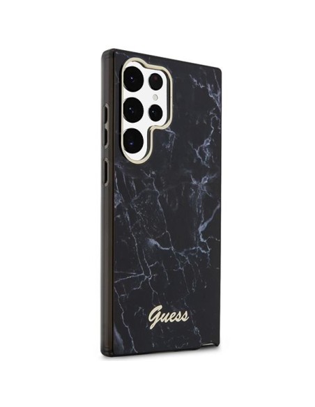 Guess Marble Collection dėklas, skirtas Samsung Galaxy S23 Ultra - juodas Guess Marble Collection dėklas, skirtas Samsung Galaxy S23 Ultra - juodas